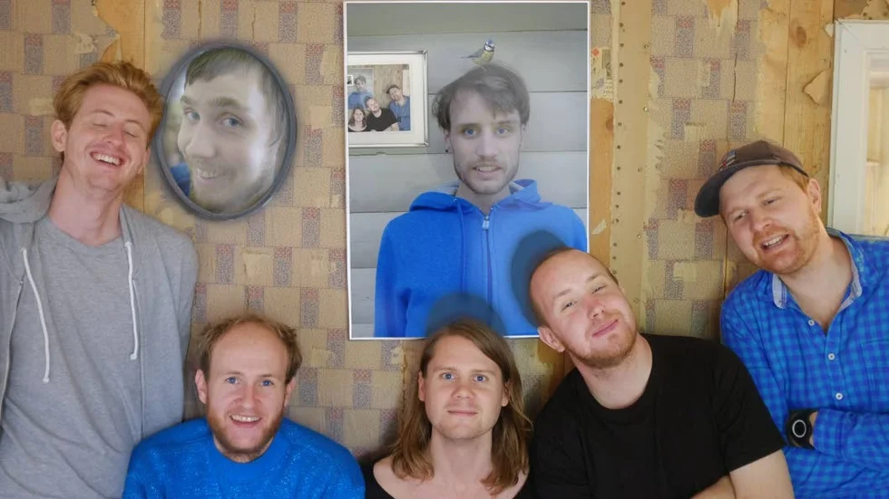 På lördag gästar popgruppen Den svenska björnstammen Katalin. Från vänster: Petter Frisendahl, Mattias Göransson (tavla), 
Åke Olofsson, Ambjörn Göransson (tavla), Klas Isaksson och Kim Dahlberg. 
Dan Brännvall
