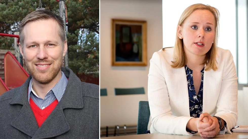 Björn-Owe Björk (KD) och Caroline Andersson (S).
