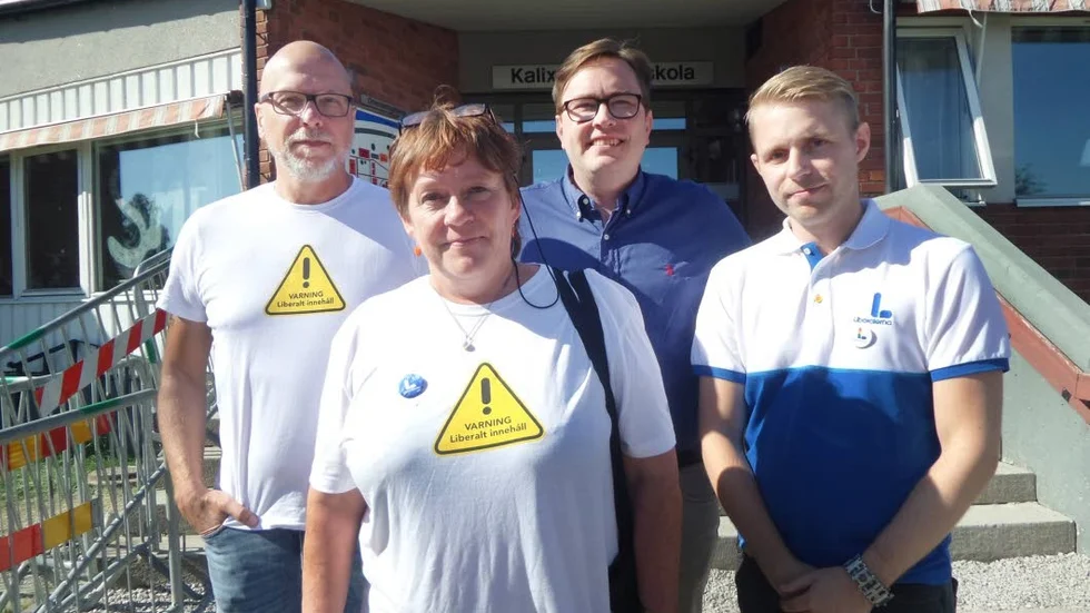 Valet blev inte vad liberalerna Rickard Mohss, Thomas Olofsson, Anne Kotavuopio Jatko och Thomas Söderström hade hoppats.