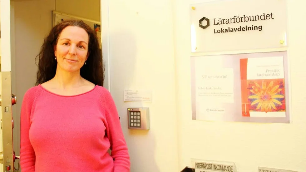 Louise Plobeck, ordförande Lärarförbundets lokalavdelning i Uppsala.