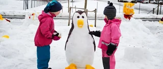 Snöig kreativitet i Vasaparken
