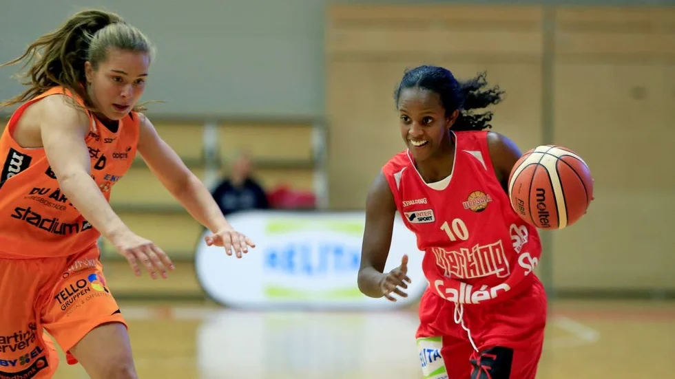 Tuff sits. Uppsala Baskets guard Milen Hagos har åkt på en tung korsbandsskada.