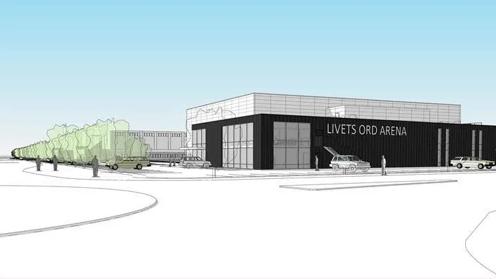 Arenabygge. Församlingen Livets Ord har stora idrottsplaner.