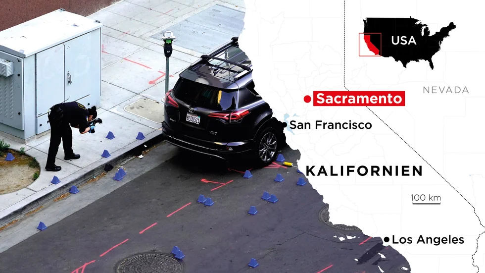 Minst sex personer sköts till döds i Sacramento natten till söndag.