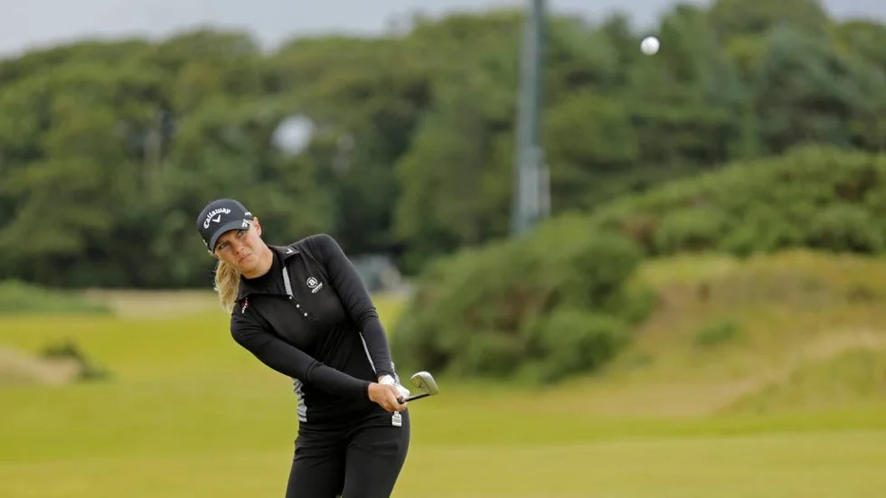 STABIL. Under den andra rundan av British Open visa Madelene Sagström upp fint spel.