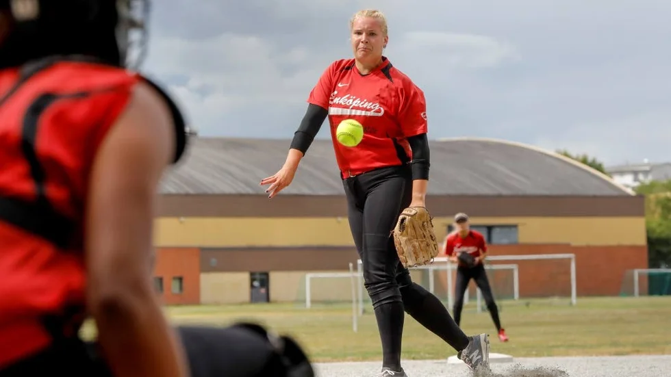 Pitcher. Amanda Wallén kommer att spela en stor roll under finalmatcherna.