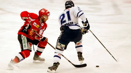 Alexander Ribbenstrand hade ingen rolig match mot Leksand.