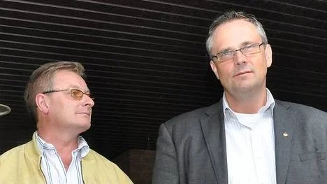 Leif Lagman, t v,  och Peter Björebo är nu på plats som nya produktionschefer i Tierps kommun.