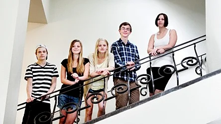 Marcus Björkeryd, Isabel Simon, Rebecka Vidmark, Artur Obminski och Ida Lundehed är nior på Vaksalaskolan.