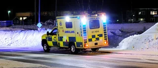 Ambulansfärd efter arbetsplatsolycka