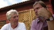 Gunnel Eliasson från Tobo fick ett samtal med Bengt-Olov Eriksson under familjedagen på Gammelgården i Tierp.
