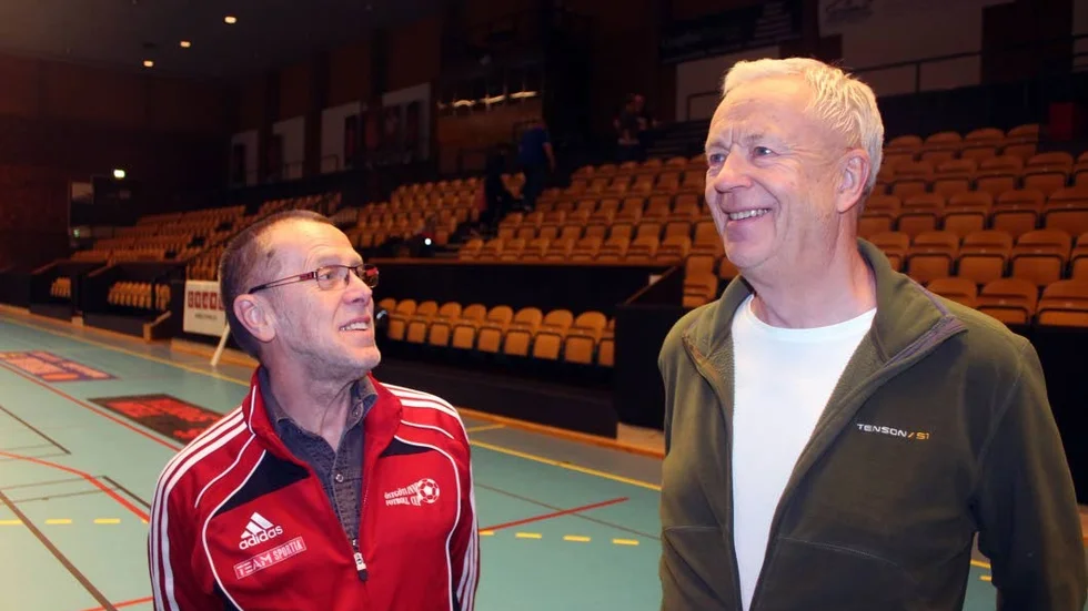 Rutinerade. Peter Petré och Thomas Samuelsson är redo för den 37:e upplagan av Boren futsal cup.