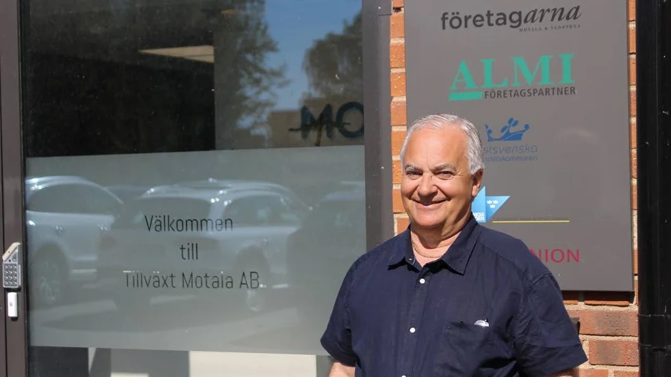 På  bild: Kenneth Johansson, projektledare på företaget Tillväxt Motala AB.