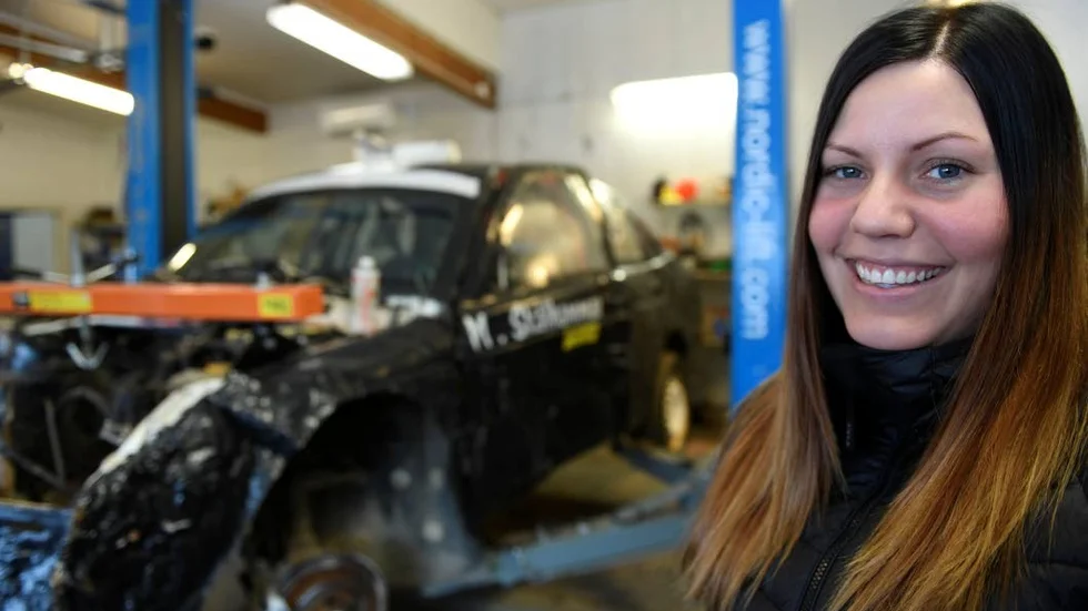 Madelene Skälhammar tog sig till A-finalen i damklassen.