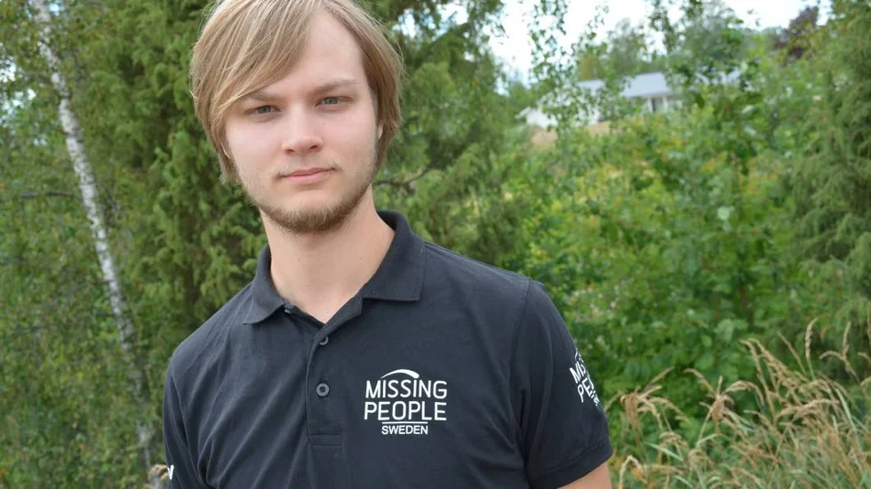 Felix Karlsson är operativ ledare för Missing people i Kalmar län och leder kvällens sökinsats utanför Vimmerby efter den försvunne 40-åringen.