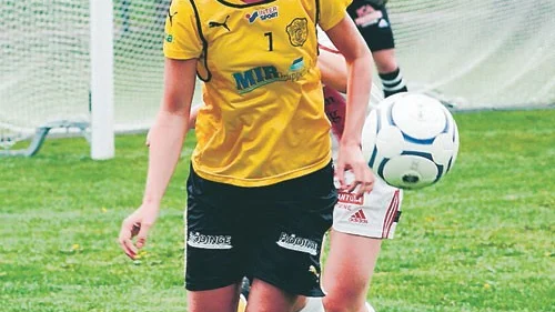 Sara Stridh gjorde mål för VIF när de spelade oavgjort mot Sils IF. Foto: Rikard Samuelsson