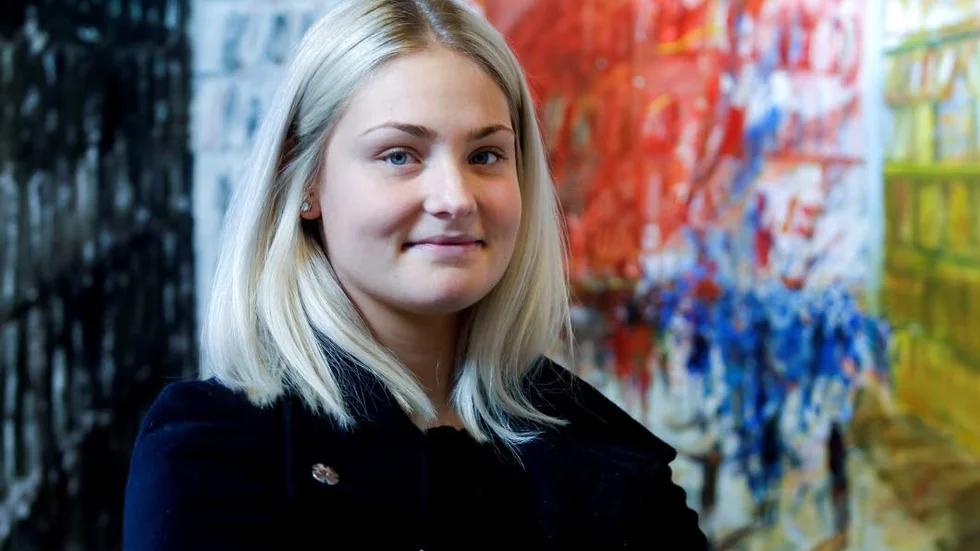Elise Henrichsen tränar hårdare än någonsin och siktar uppåt med sitt Kalmarsund. Målskytt senast mot Telge.