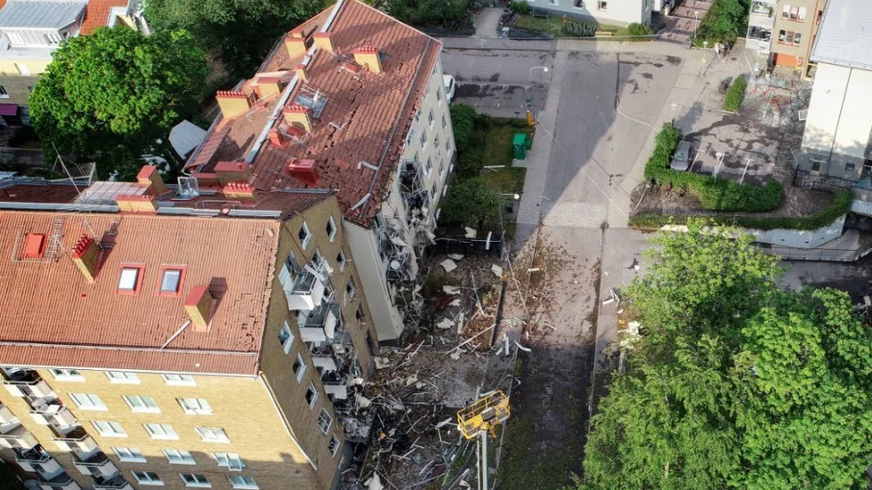 Den 7 juni skadades Stångåstadens fastighet på Ådalagatan i en explosion.