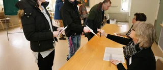 God uppslutning i vallokalerna