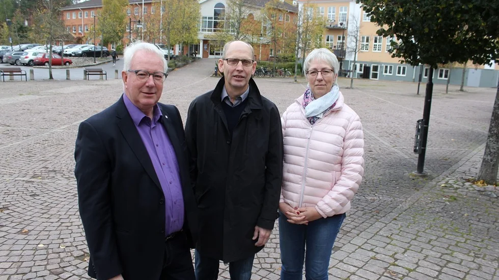 Leif Larsson, Per-Inge Pettersson och Anna-Karin Cederstrand Karlsson toppar valkretsens lista till Region Kalmar län, som är namnet på landstinget och regionförbundets nya organisation. Foto: Charlotte Madestam
