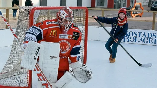 Daniel Wälitalo prövades på sina färdigheter i målet.