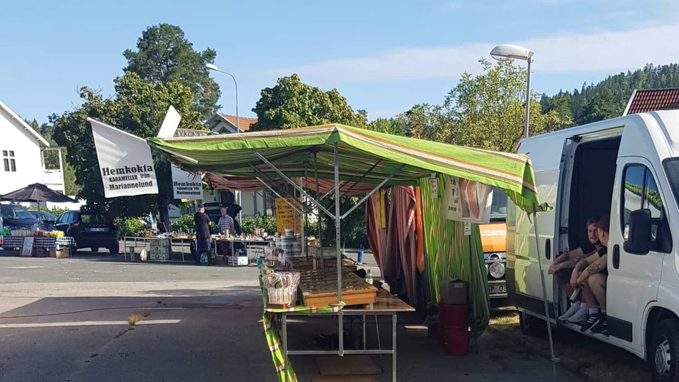 På torsdag samlas knallar på Ingatorps torg som blir marknadsplats.
