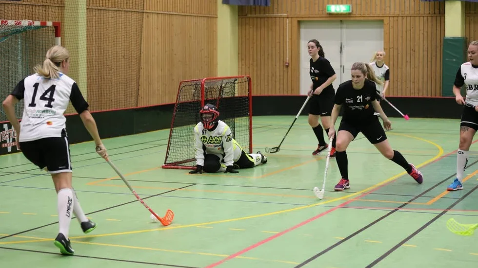 Försvarsspel. WIBK hade svårt att freda när Vimmerby gick till anfall.