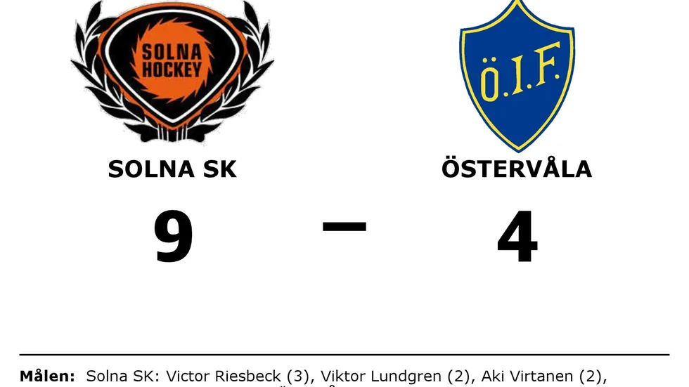 Solna SK vann mot Östervåla IF