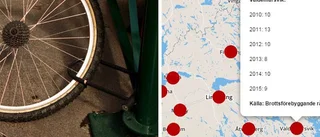 KARTA: Här stjäls flest cyklar