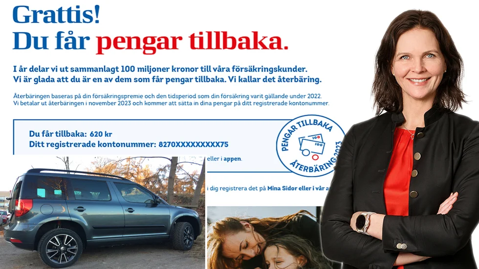 "LF Sörmland är ett kundägt bolag. När vi har ett bra resultat i vår sakförsäkringsverksamhet kan vi dela med oss av överskottet i form av återbäring till våra försäkringskunder – som alltså också är våra ägare", säger Lena Högfeldt, vd.