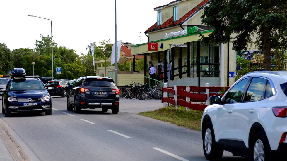 Ofta felparkerad del av Ljugarn.