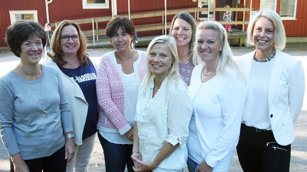 Snart bär det av till Italien för Karin Alestig Hoppe, Anette Fagerstam, Victoria Öhrman, Mia Lönn, Cia Eriksson, Malin Lorin och Helena Mellberg. Saknas på bilden gör Linda Persson.