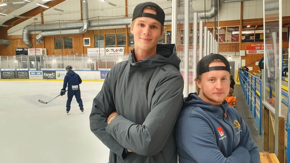 Robin Liljekvist och Tim Bothén bildar ett stabilt backpar i Visby Roma.