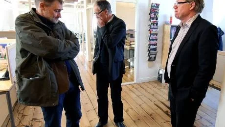 Knepigt läge. Jo, utvecklingsdirektör Per Lindskog, Destination Gotlands marknadsdirektör Per-Erling Evensen och Tillväxt Gotlands projektledare Mats Jansson har en del att fundera över, när det gäller framtiden för turism och näringsliv på Gotland.arkivFoto: Rolf Jönsson