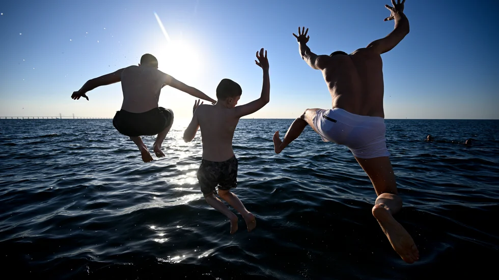 Äntligen är sommarvärmen här ... en bit in i september. 