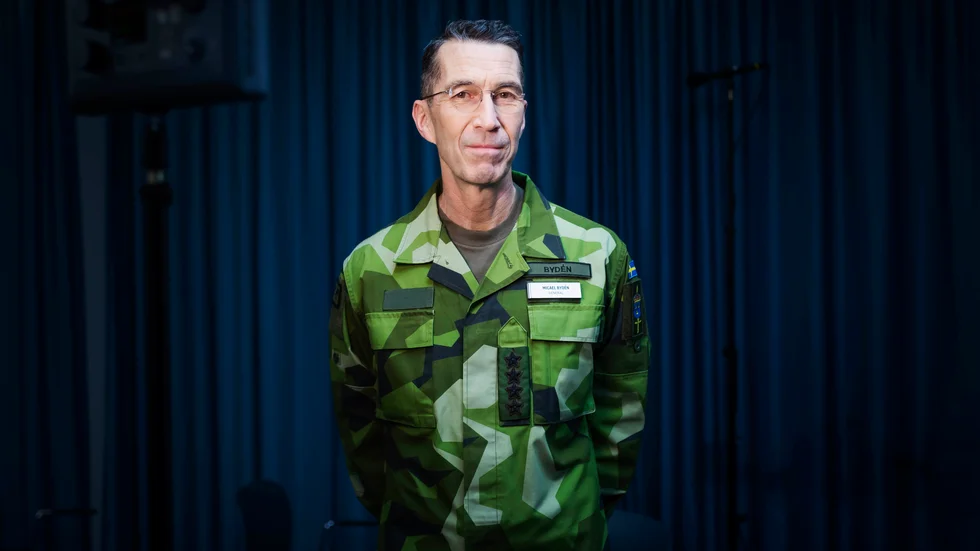 
Micael Bydén, överbefälhavare, ÖB, fotograferad under rikskonferensenen Folk och Försvar.