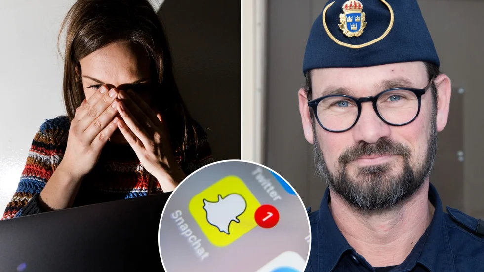 Kränkande nakenbilder och våldsfilmer sprids via Snapchat, med flera unga i Luleå drabbade. "Om du delar en nakenbild eller liknande på en ung person, då blir det ju barnpornografibrott", säger kommunpolis Magnus Carlborg.