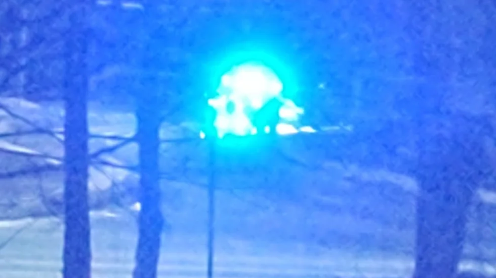 Flera polispatruller stoppade en bil på Jägarvallsvägen.