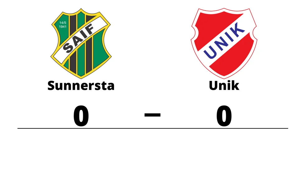 Sunnersta AIF spelade lika mot Unik FK