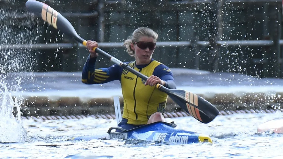 Medalj-Melina. Bråviken-kanotisten avslutade marton-VM med silver. Hon inledde med guld i torsdags.