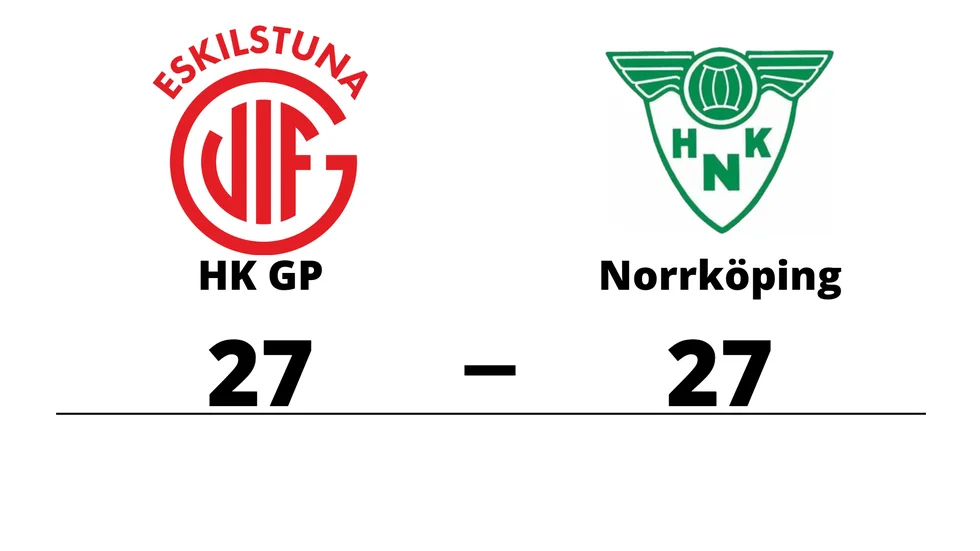 HK GP spelade lika mot Norrköpings HK