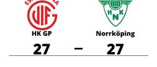 HK GP och Norrköping delade på poängen