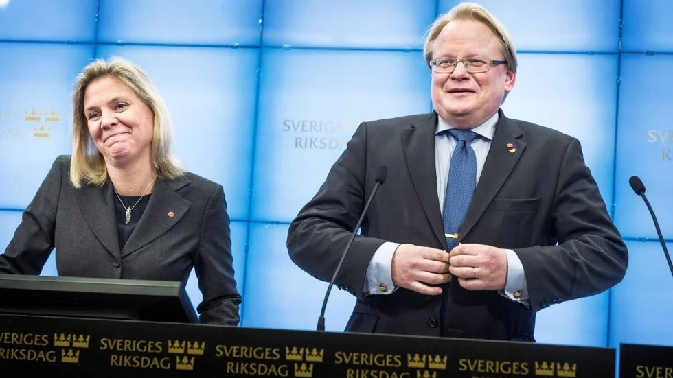 Försvarsminister Peter Hultqvist (S) har all anledning att vara nöjd.