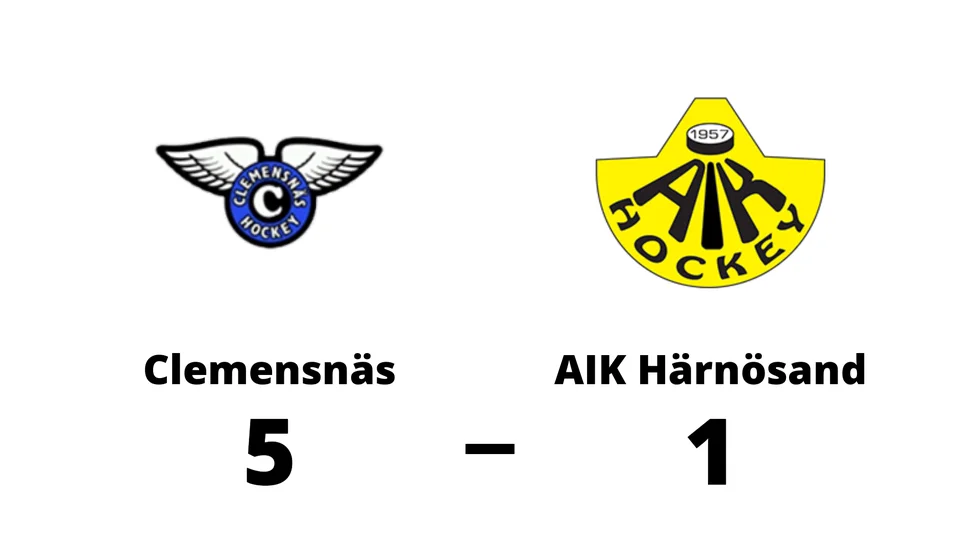 Clemensnäs HC vann mot AIK-Hockey Härnösand