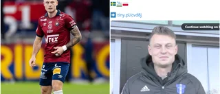 Här presenteras Linköpingskillen av den polska klubben