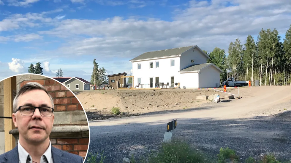Johan Söderberg (S) kommenterar utvecklingen av ett nytt bostadsområde.