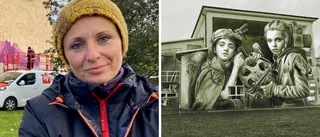 Nu får Osten konkurrens av gigantisk väggmålning