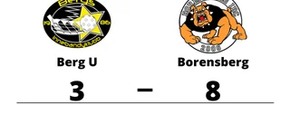 Storseger för Borensberg - 8-3 mot Berg U