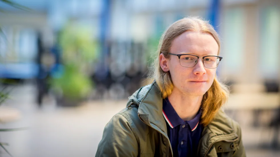 Erik Dahlkvist, 18 år, fick Katrineholms kommuns näst bästa resultat på höstens högskoleprov. 