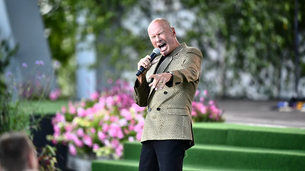 Lasse Holm tilldelas Musikförläggarnas hederspris. Arkivbild.